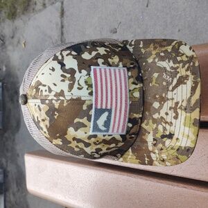 Simms Tactical Trucker - River Camo Snapback Hat Cap